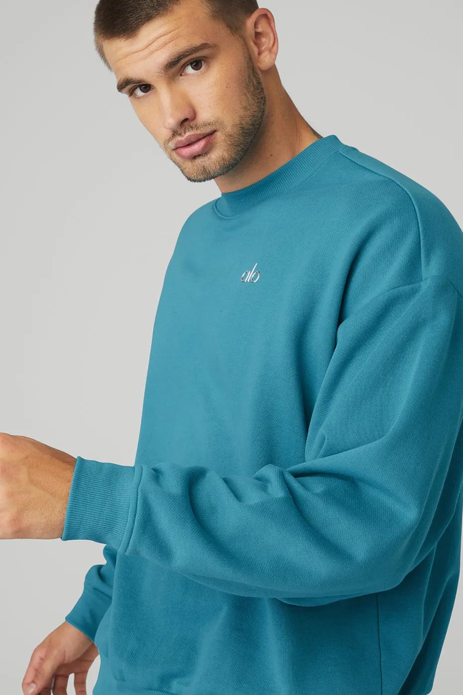 Accolade Crew Neck Pullover - Blue Splash