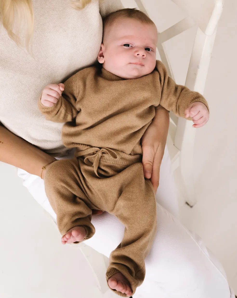 Baby Cashmere Pants - Caramel Brown