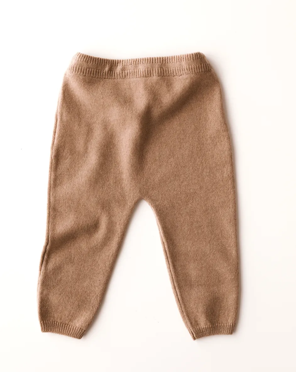 Baby Cashmere Pants - Caramel Brown