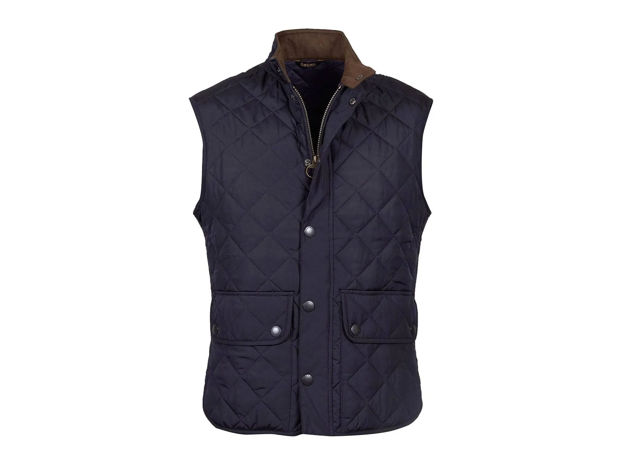 Barbour Lowerdale Gilet Quilted Lightweight Insulated Vest In Navy