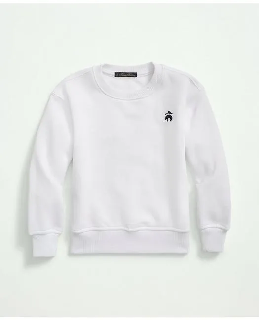 Brooks Brothers Girls Terry Sweatshirt White