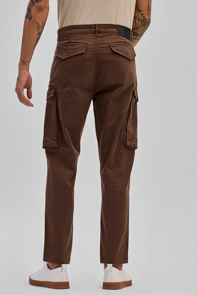 Brown Relaxed Fit Cargo Pants