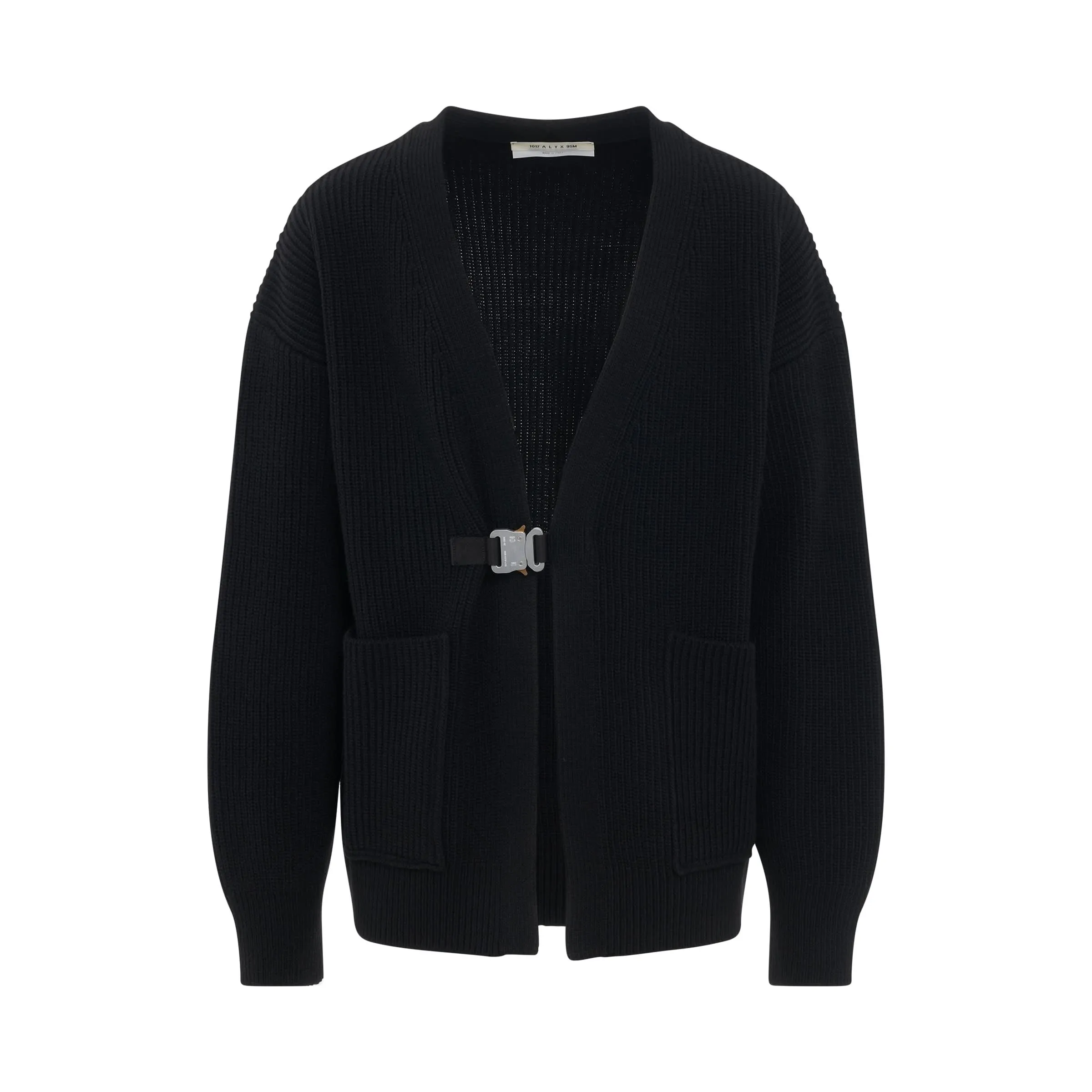 Buckle Cardigan in Black