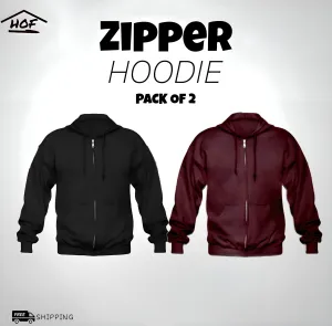 Bundle Of 2 Zipper Hoodies