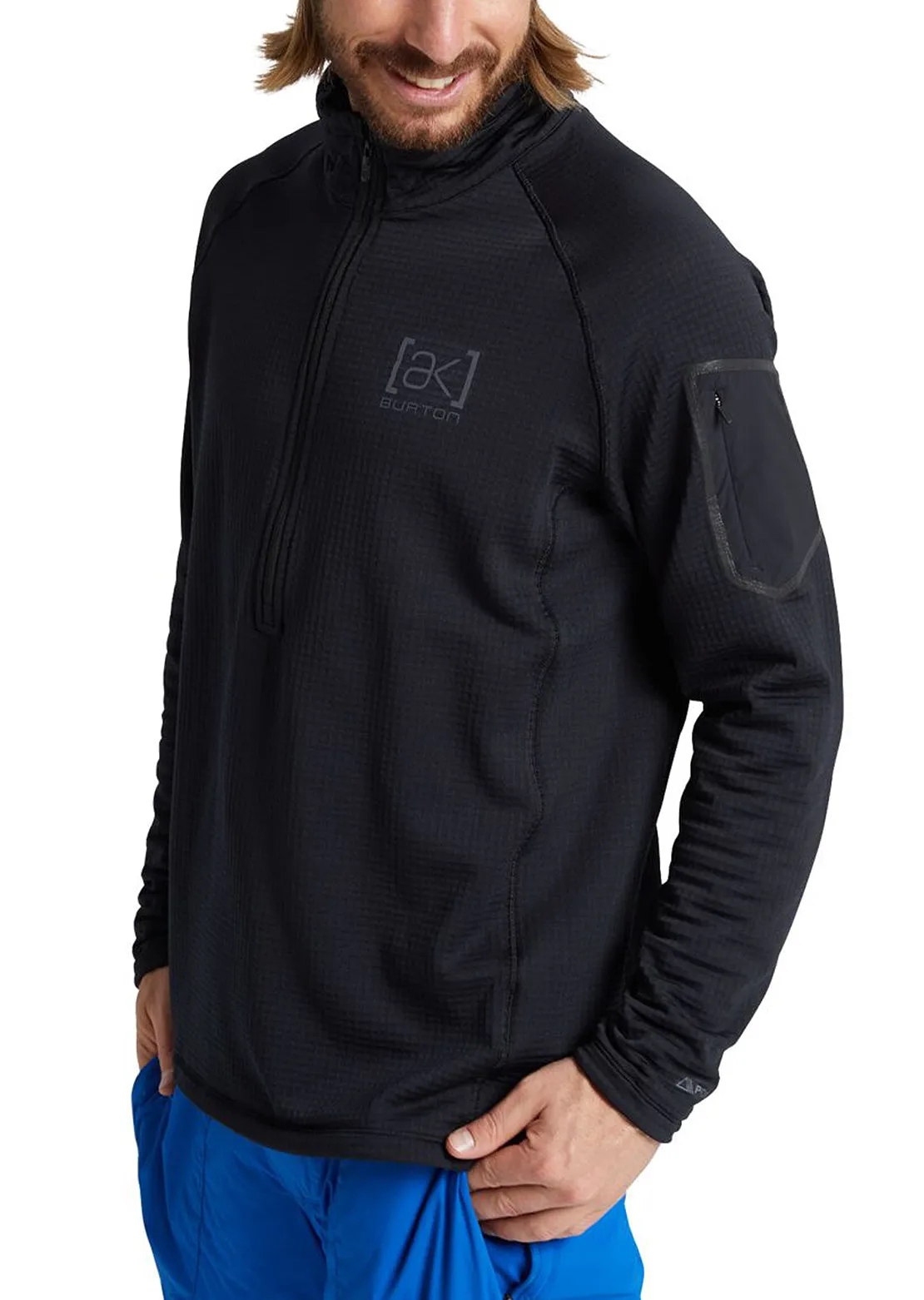 Burton Men's AK Helium Grid Fleece Half-Zip