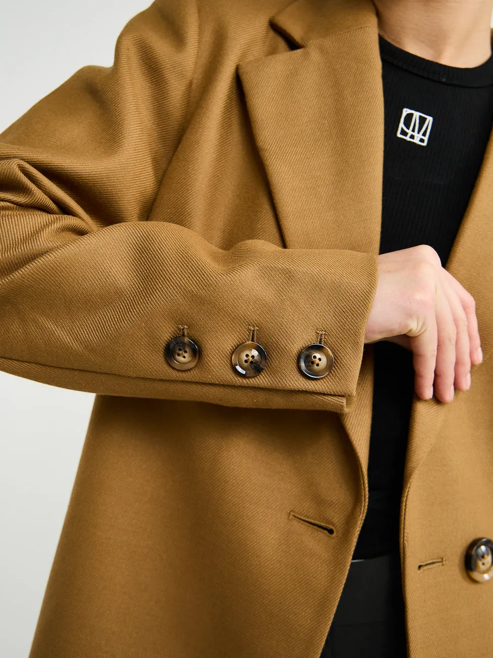 By Nicola Dionne Oversized Blazer in Camel