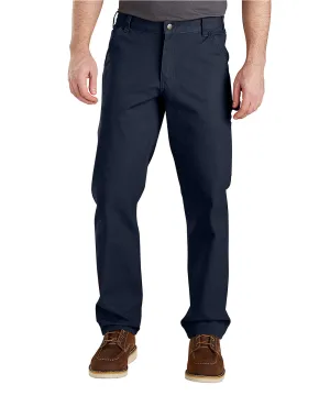 Carhartt Men’s Rugged Flex Relaxed Fit Duck Dungaree - Navy