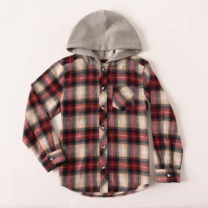 Classic Plaid Hooded Shirt