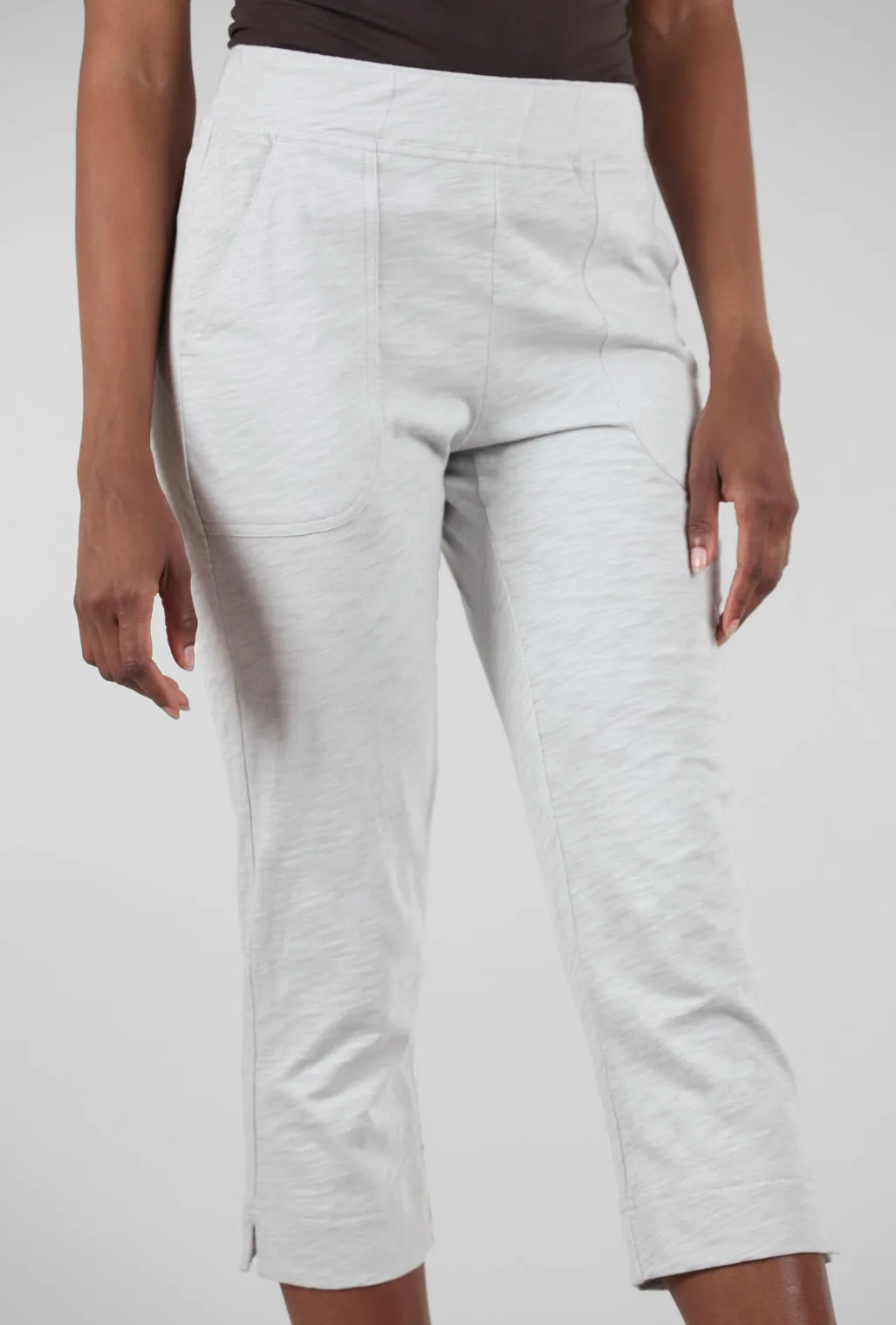 Cotton Slub Pocket Capri, Dune