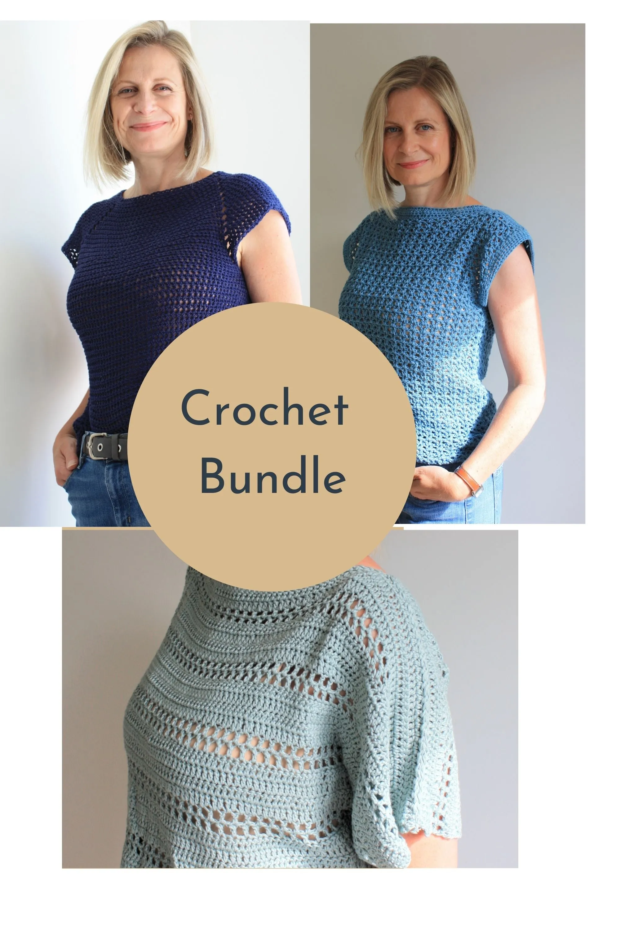 Easy Crochet Pattern Bundle - Summer Tops