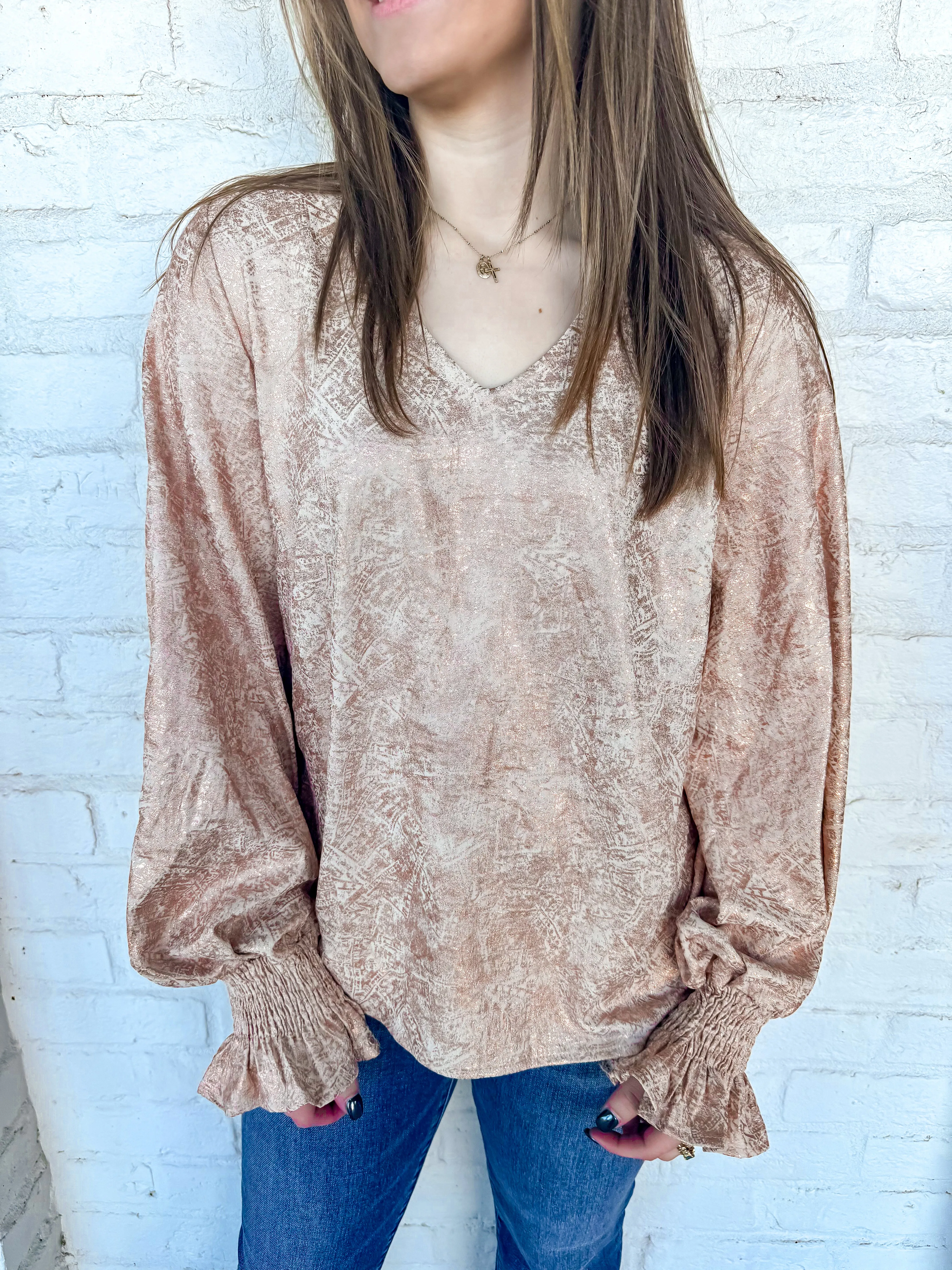 Easy Romance Cream Top