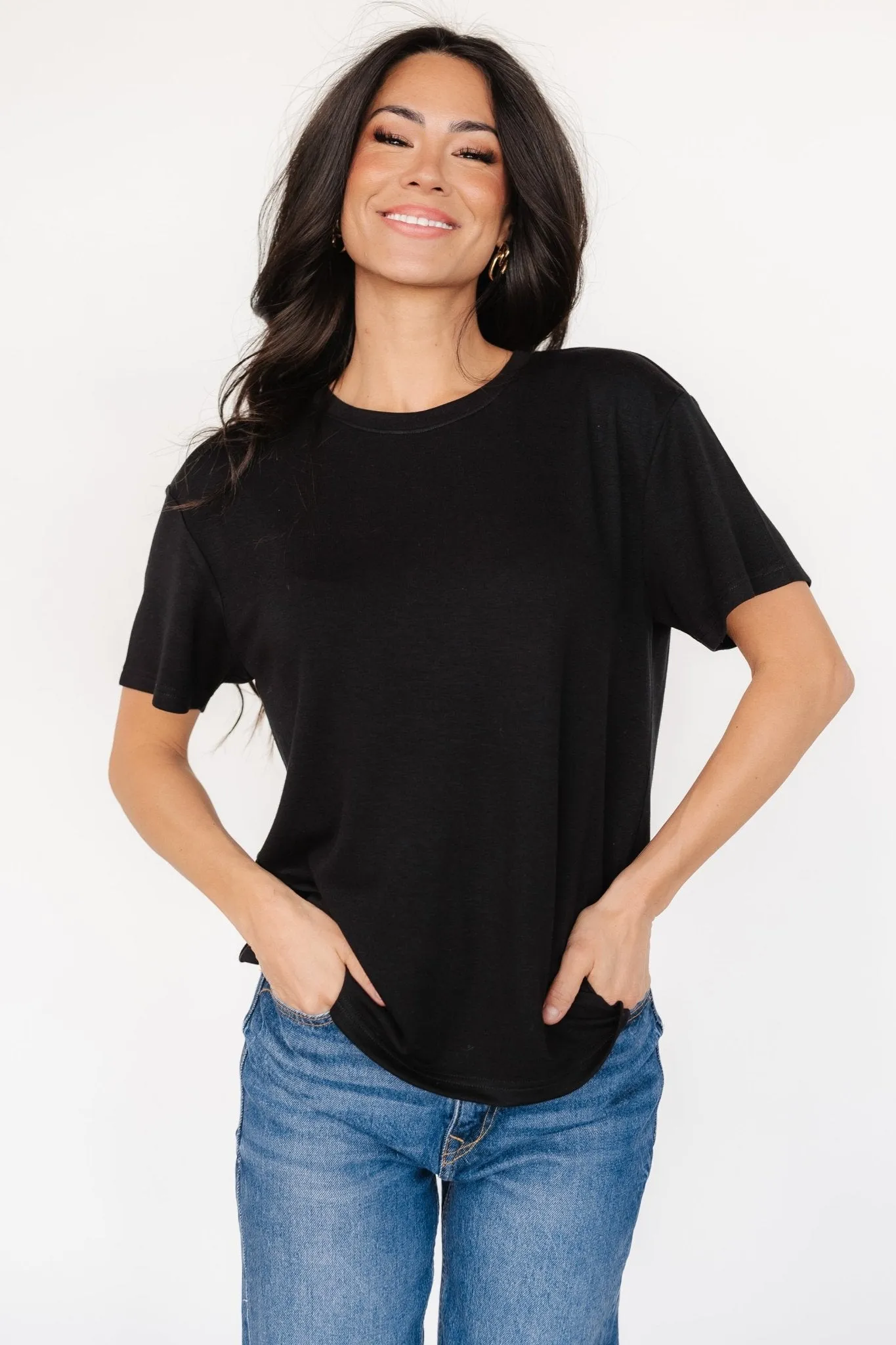 Elliot Relaxed Tee | Black