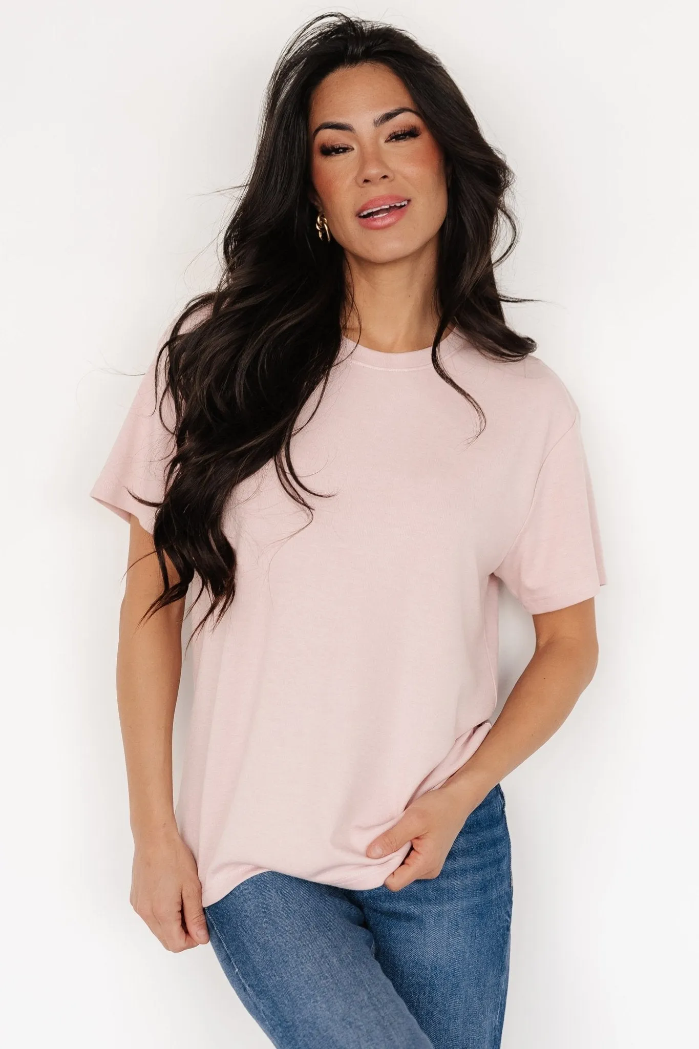 Elliot Relaxed Tee | Blush