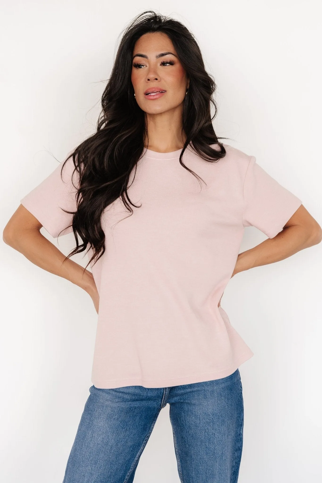 Elliot Relaxed Tee | Blush