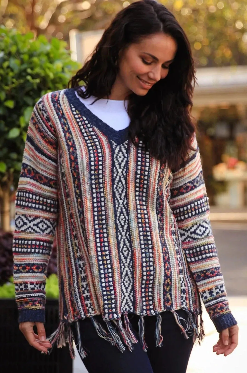 ESSE FRINGE KNIT SWEATER