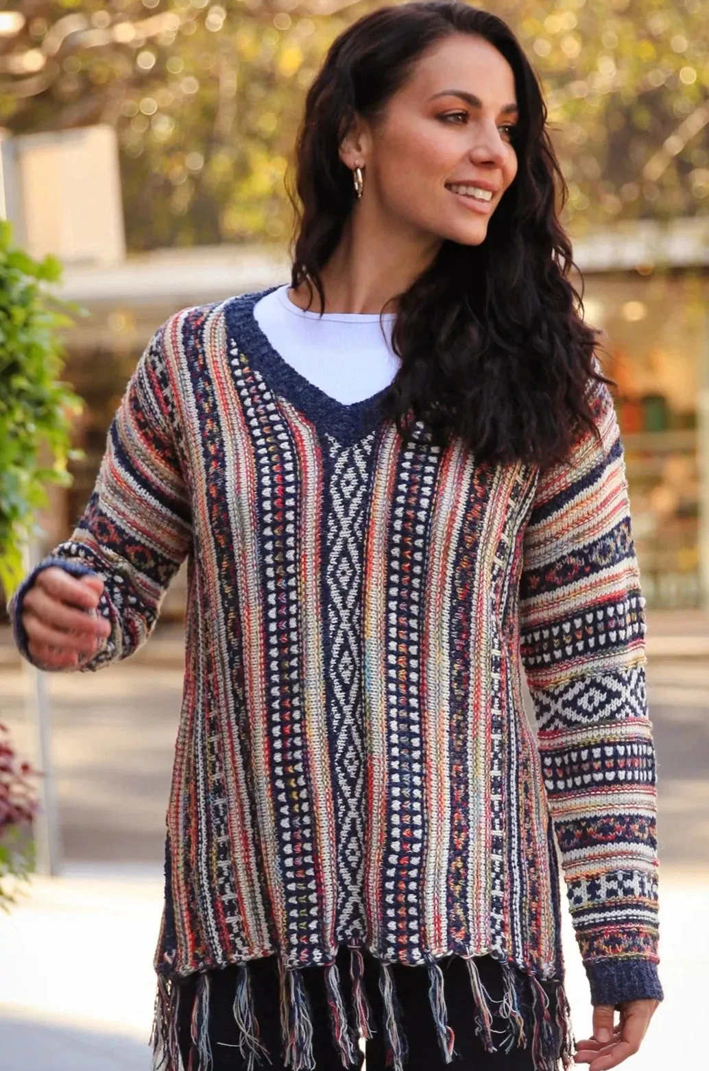 ESSE FRINGE KNIT SWEATER