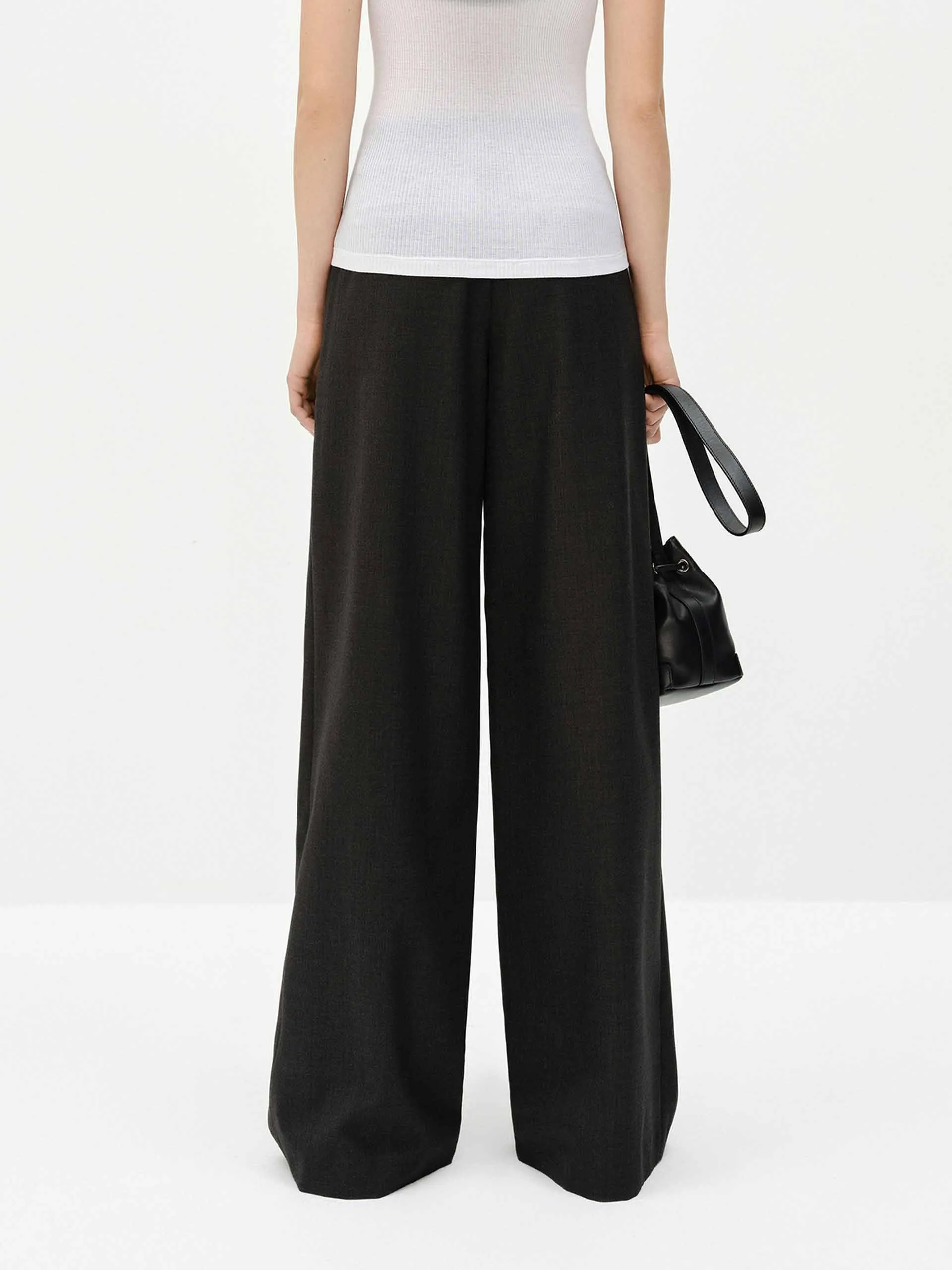 Front Pleated Relaxed Pants