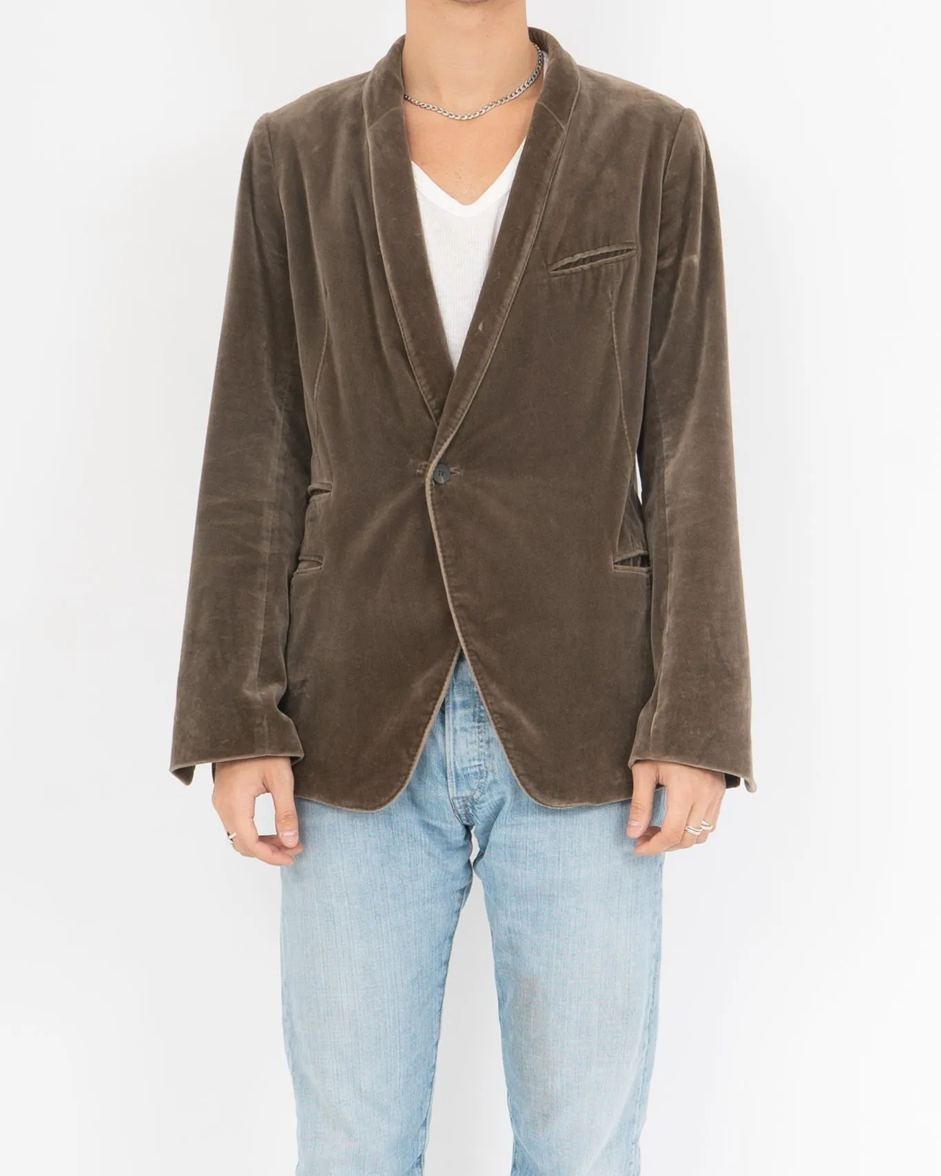 FW14 Brown Velvet Blazer