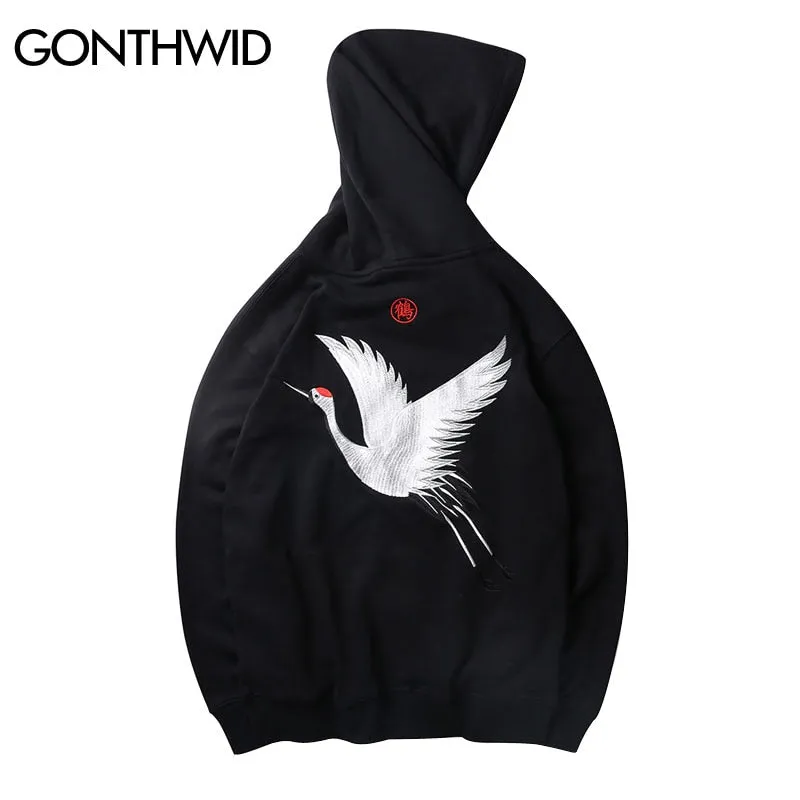 Japanese Crane Hoodies