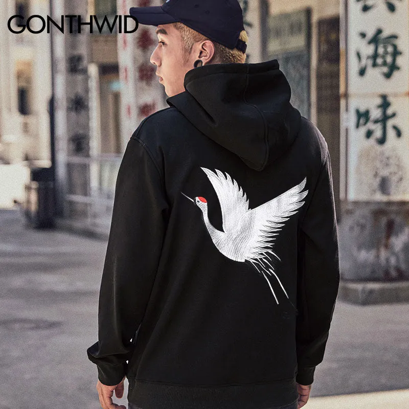 Japanese Crane Hoodies