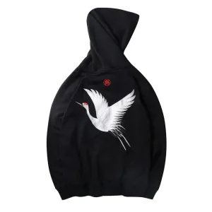 Japanese Crane Hoodies