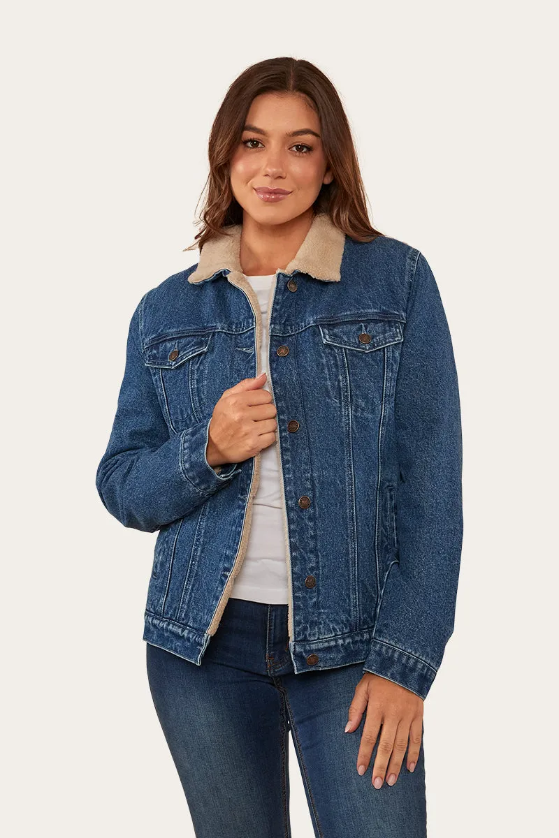 Killawarra Womens Jacket - Mid Wash Blue