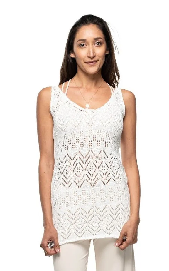 Knitted Cotton Tank Top Motiv