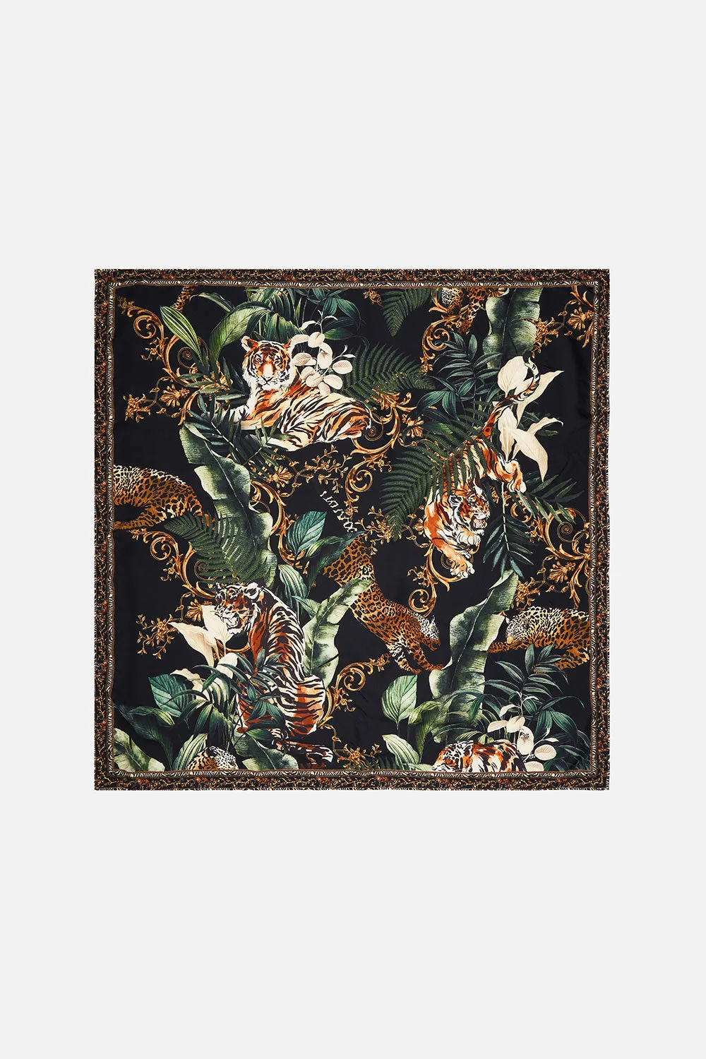 LARGE SQUARE SCARF EASY TIGER