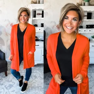 Learn to Love Cardigan - Orange