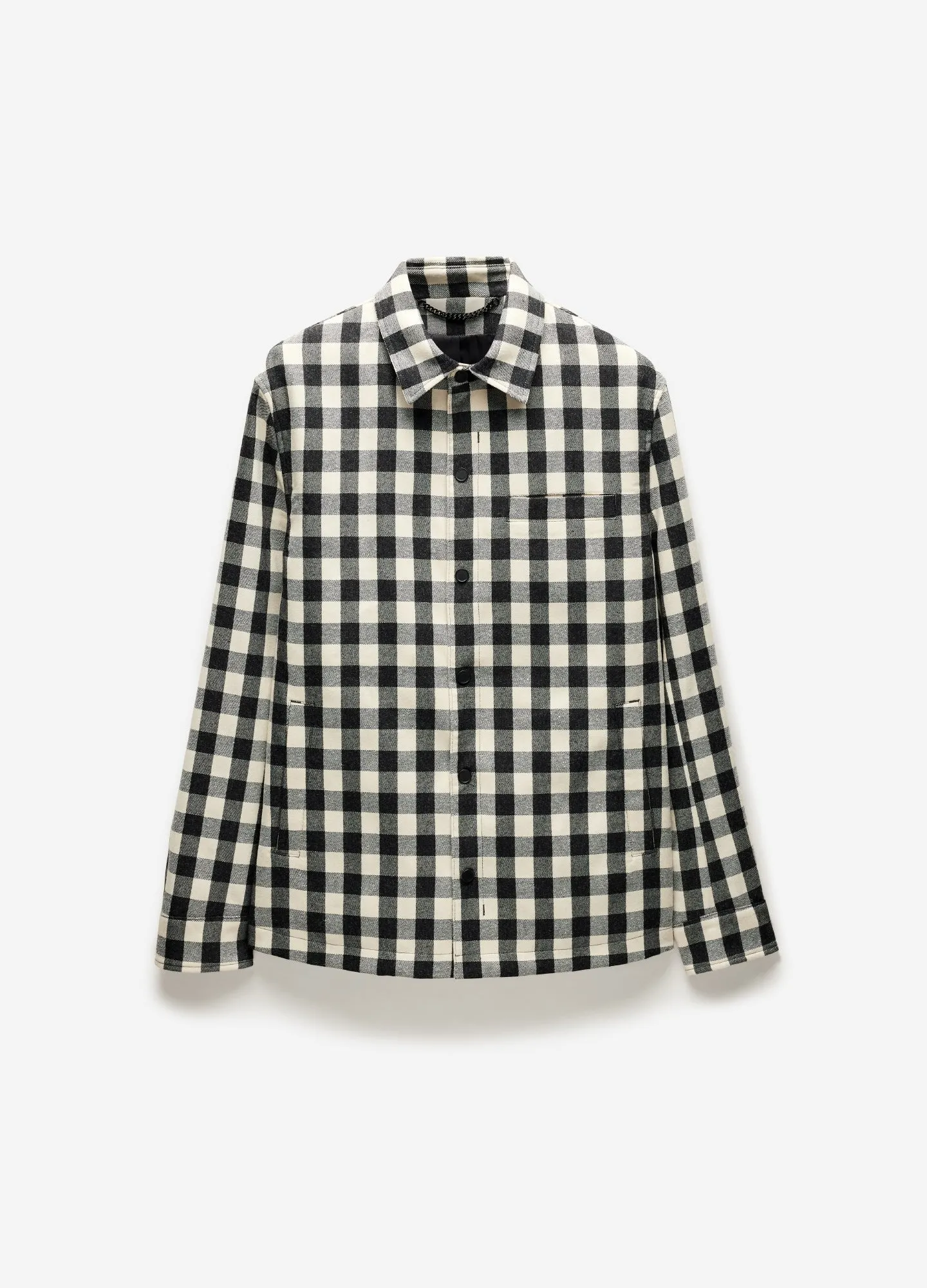 Lined Check Shirt Jacket Neutral