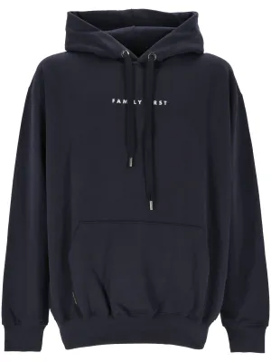 Midnight Blue Drawstring Hoodie Sweater