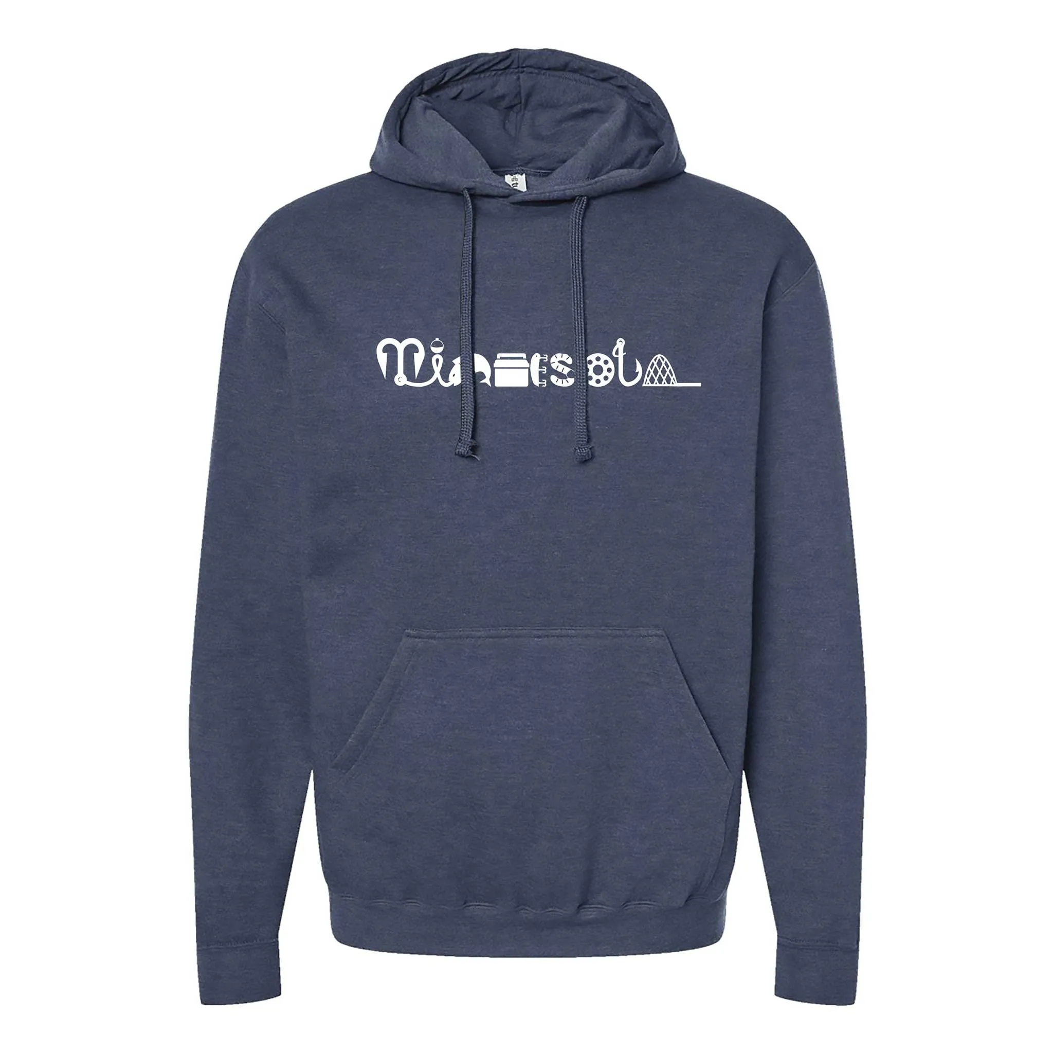 Minnesota Fishing Icons Hoodie