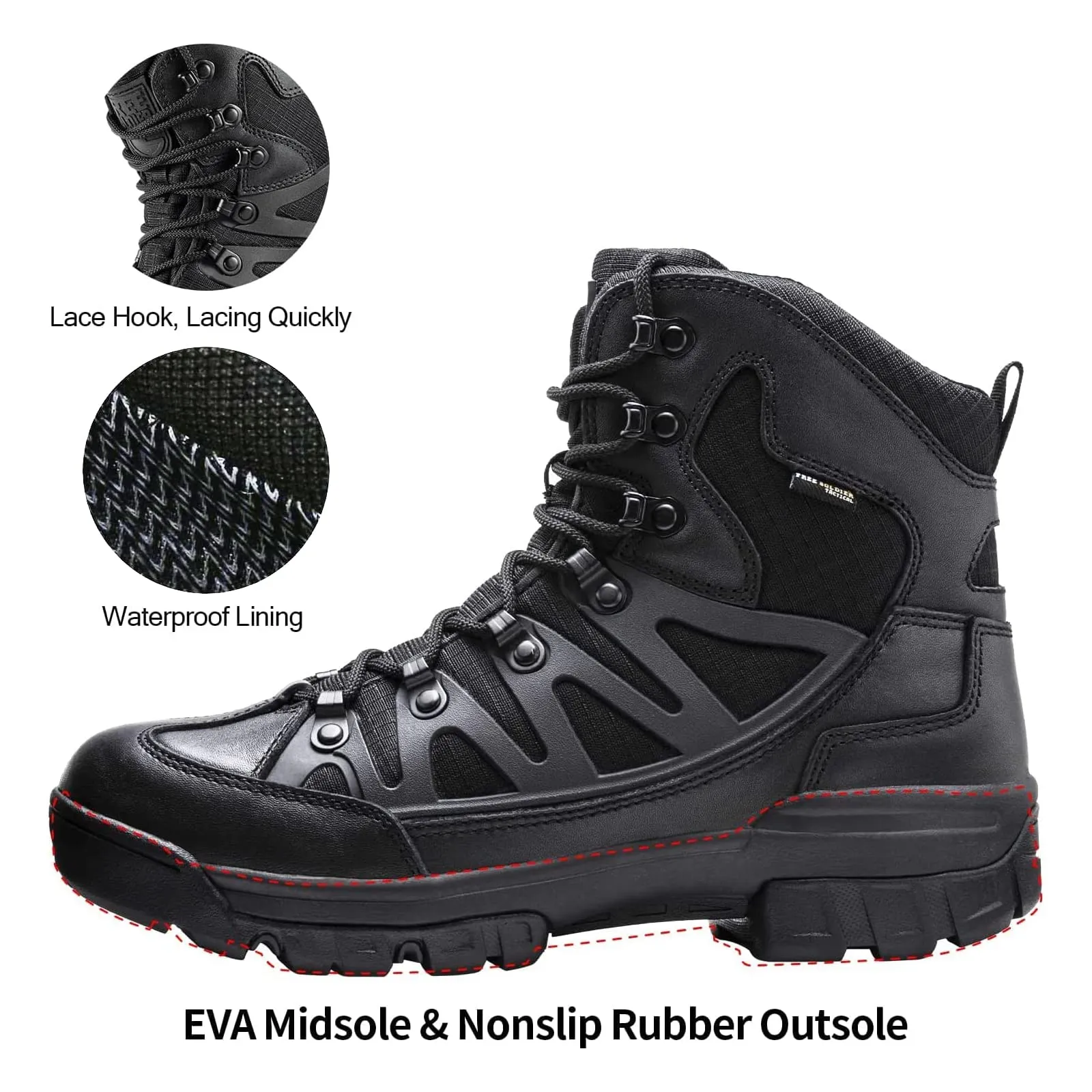 PHANTOM 6" Men’s Military Tactical Boots