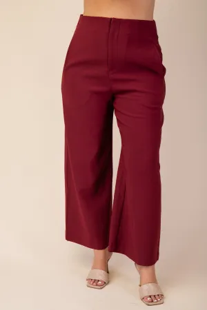 Plus size High Waist Wide Leg Pants