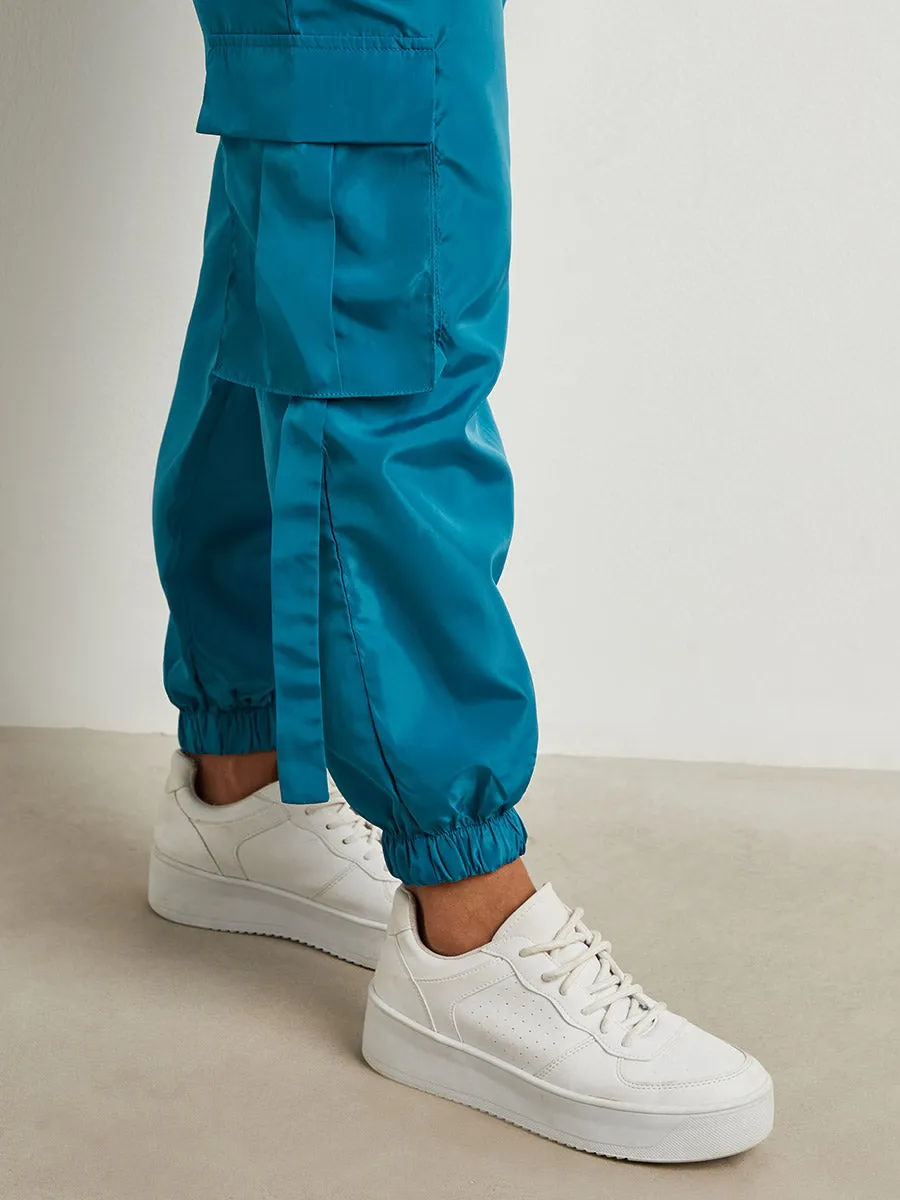 Relaxed Fit Cargo Jogger with Drawstring Waist