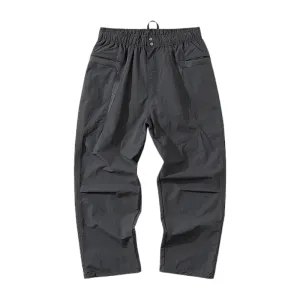 Relaxed fit technical pant with mesh inset