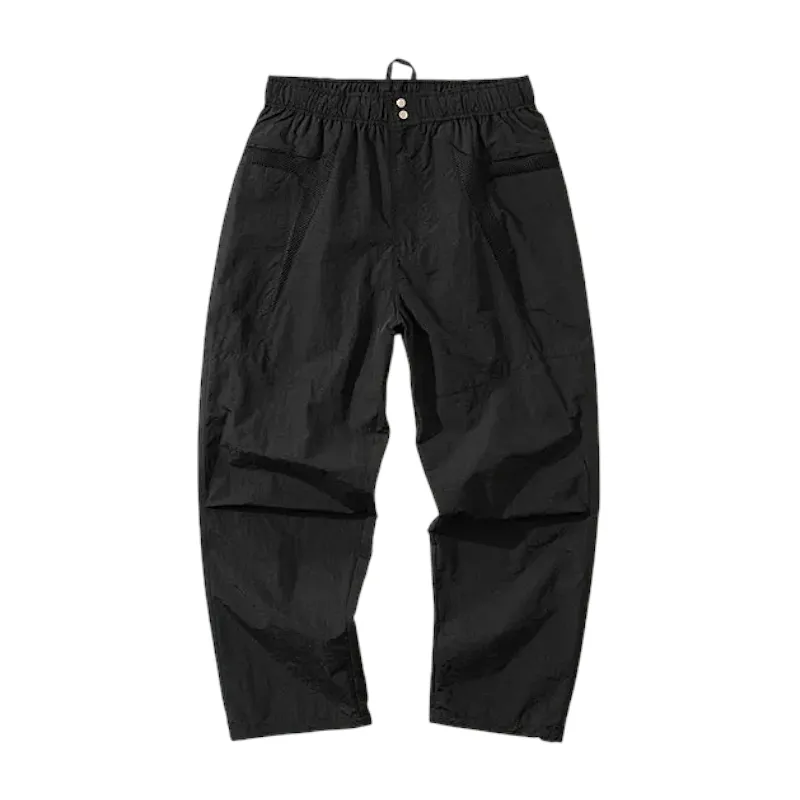 Relaxed fit technical pant with mesh inset