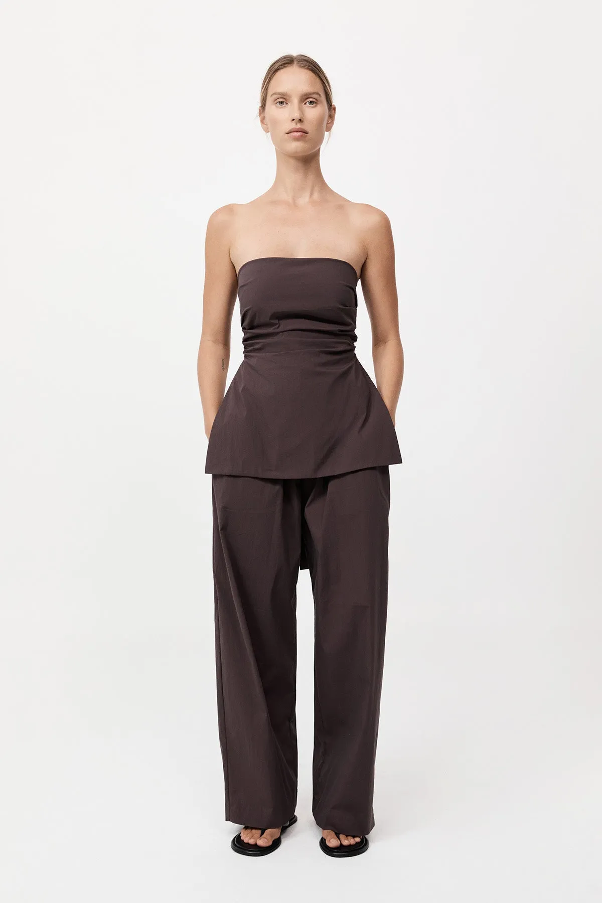 Relaxed Pants - Chocolate Plum