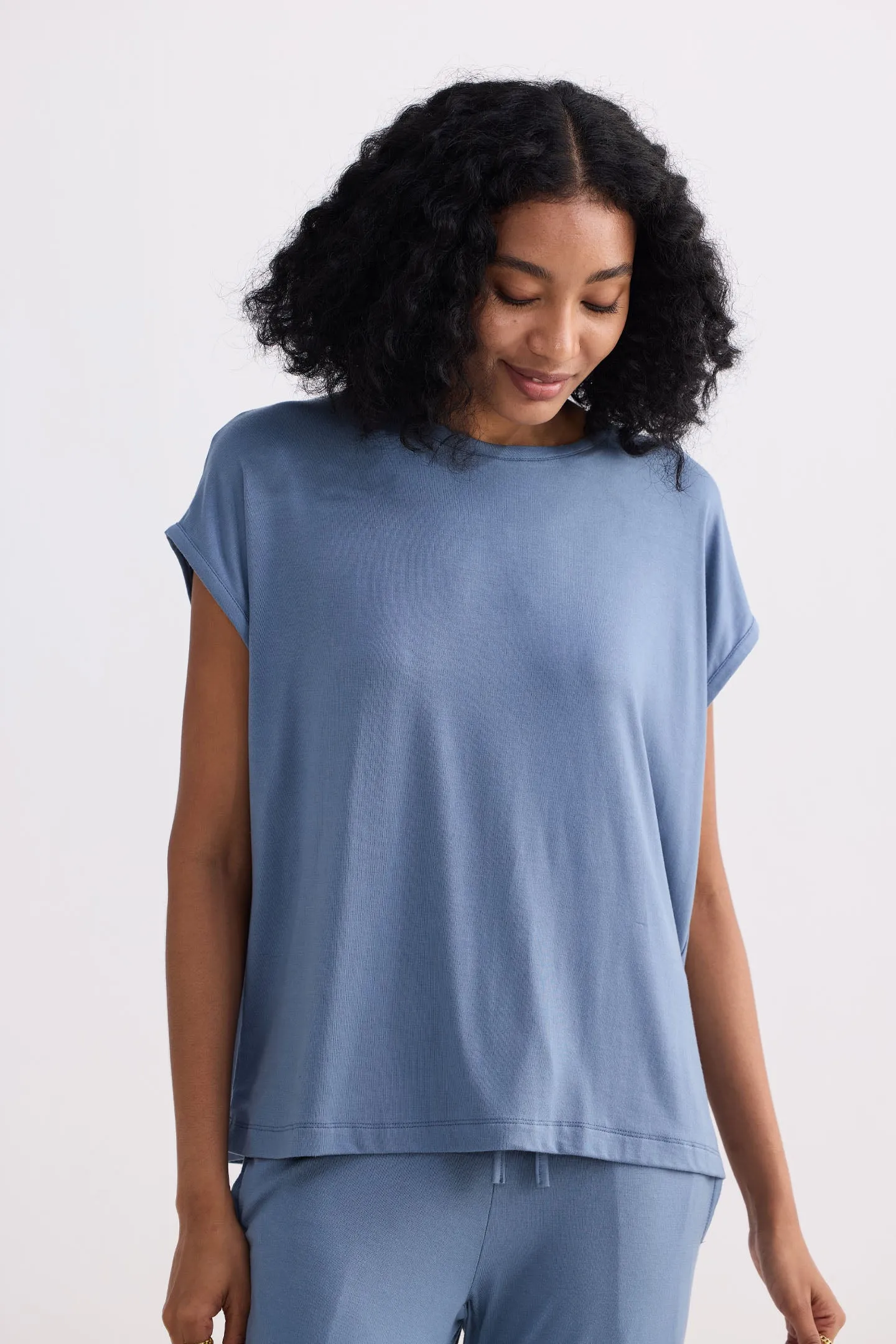 Relaxed Tee in Blue