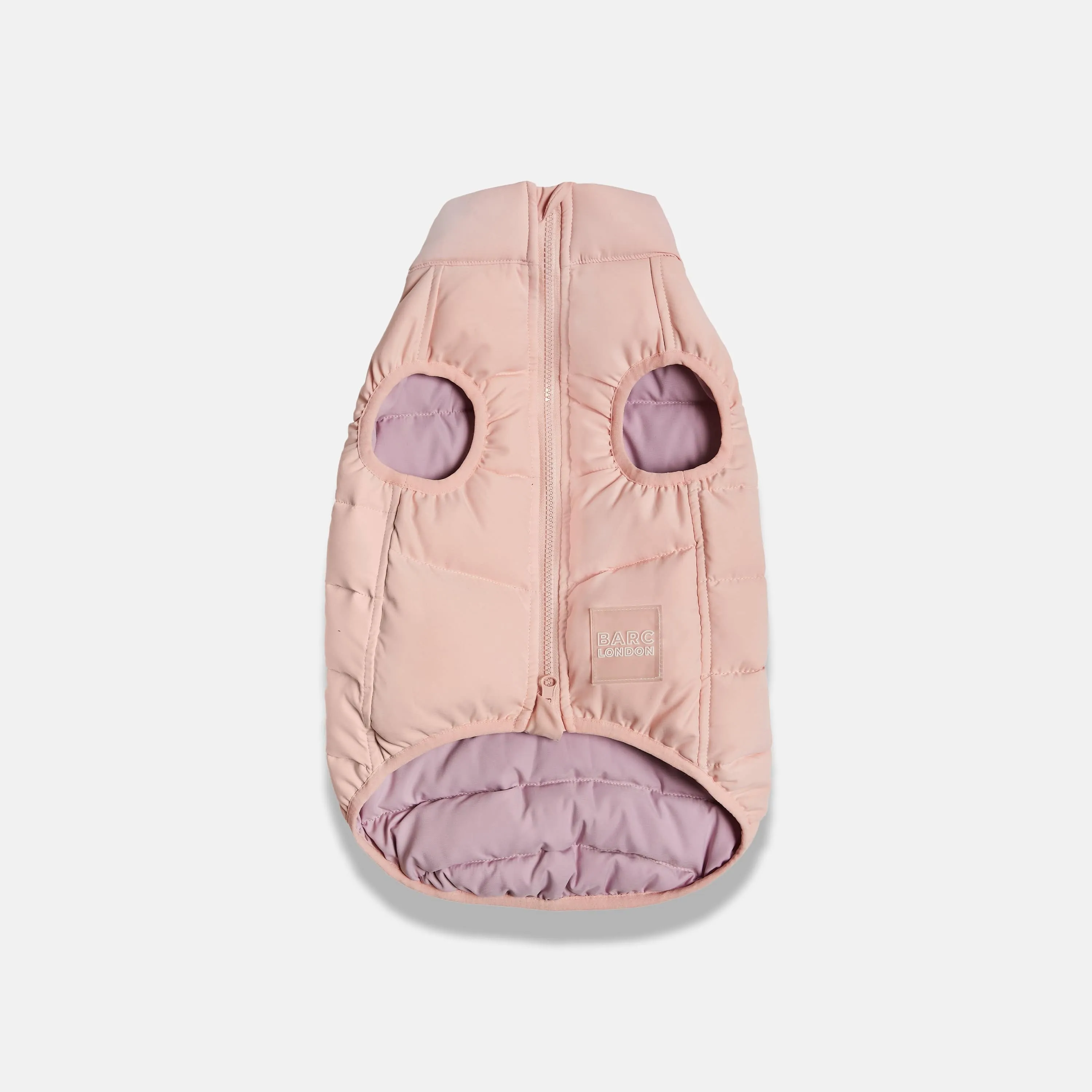 Reversible Recycled Padding Dog Puffer Jacket | Pink & Lilac