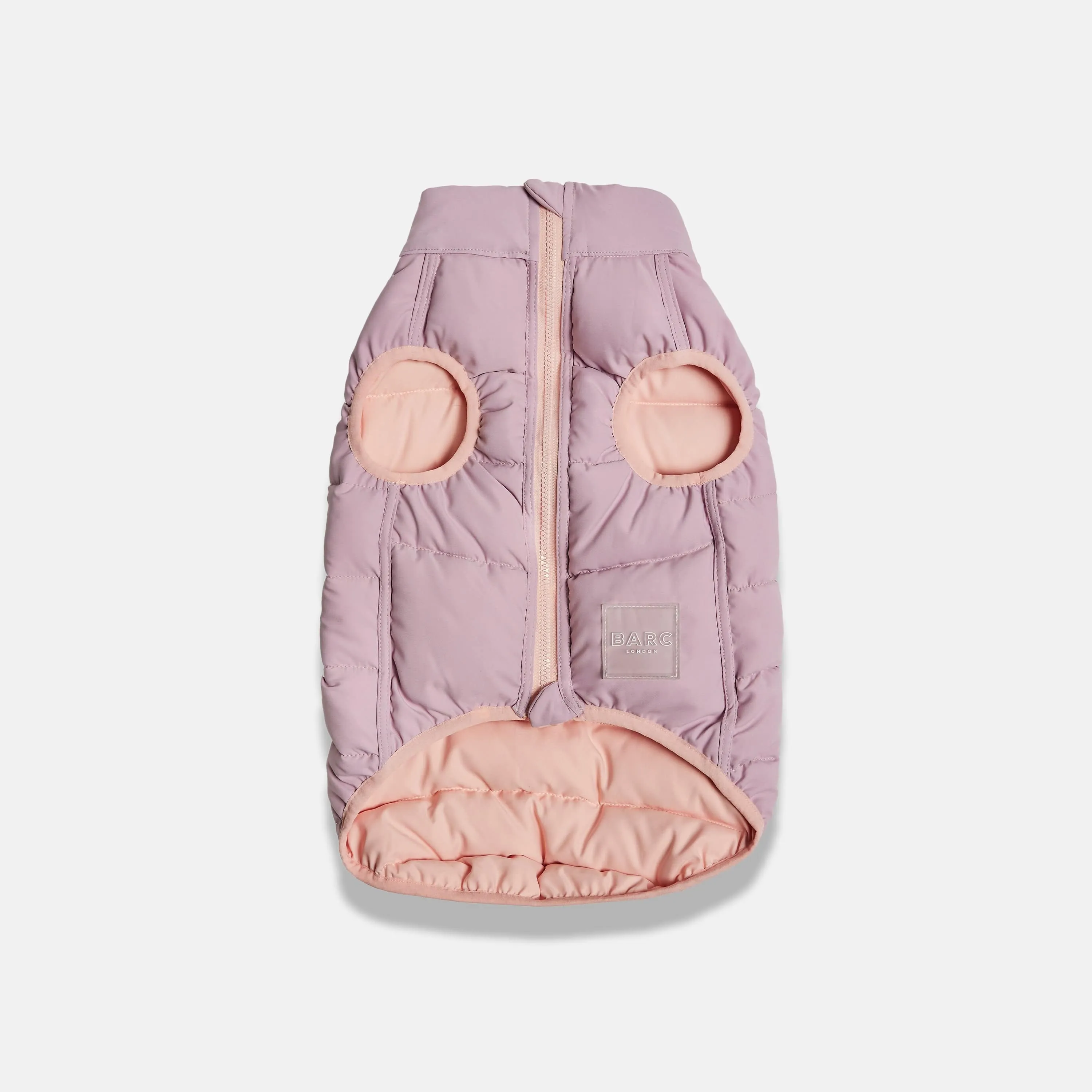 Reversible Recycled Padding Dog Puffer Jacket | Pink & Lilac