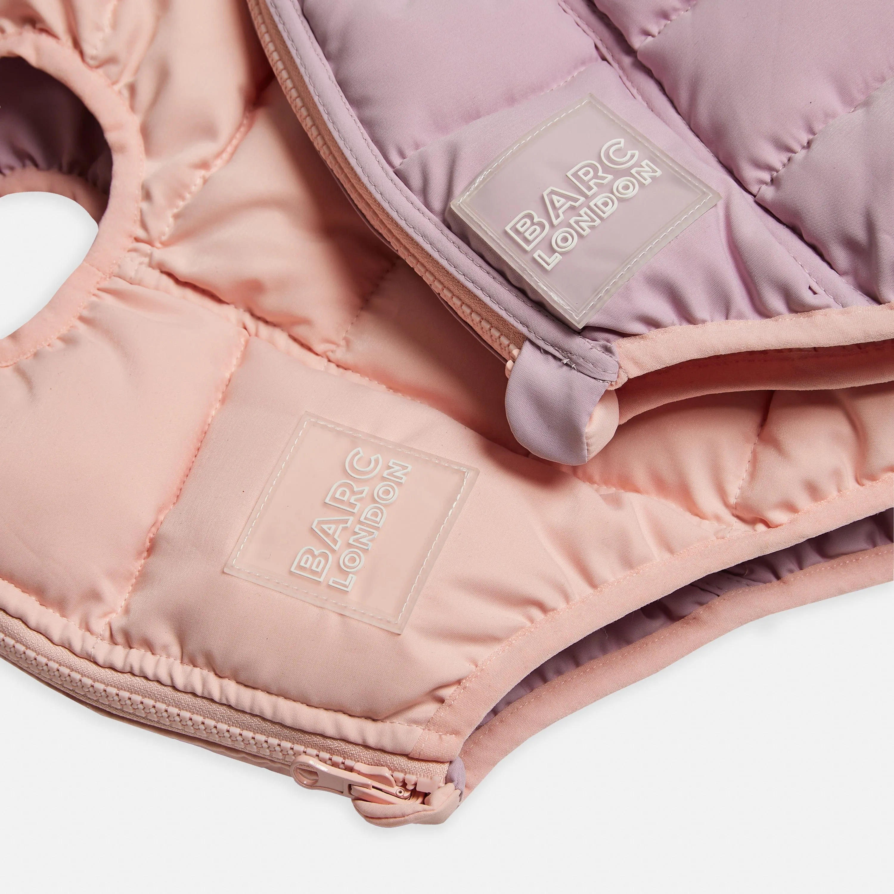 Reversible Recycled Padding Dog Puffer Jacket | Pink & Lilac