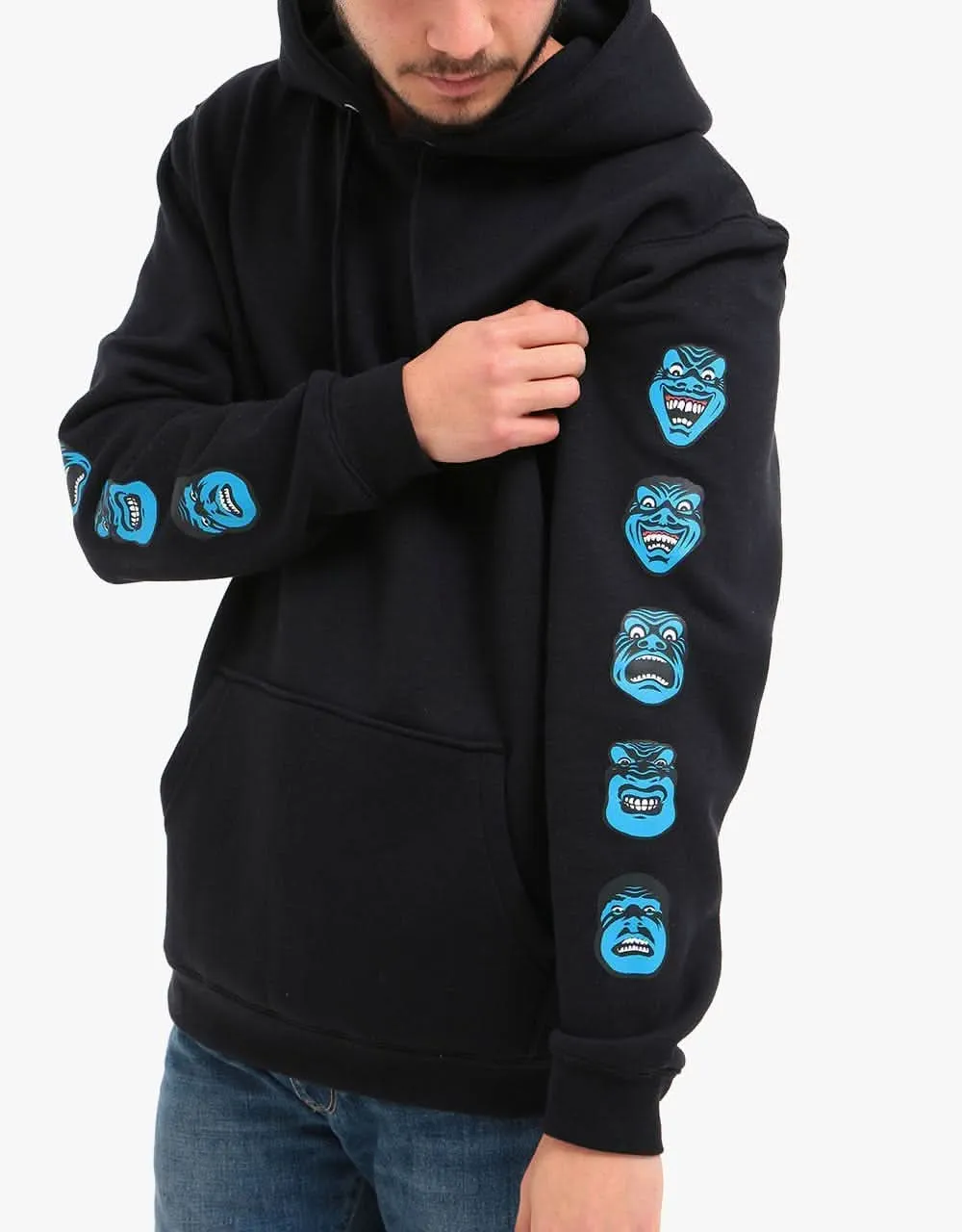 Santa Cruz Speed Wheels Faces Pullover Hoodie - Black