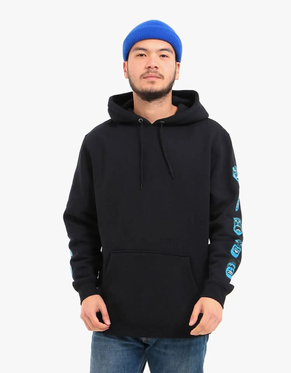 Santa Cruz Speed Wheels Faces Pullover Hoodie - Black