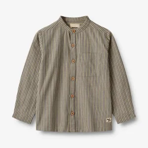 Shirt Willum - blue green stripe