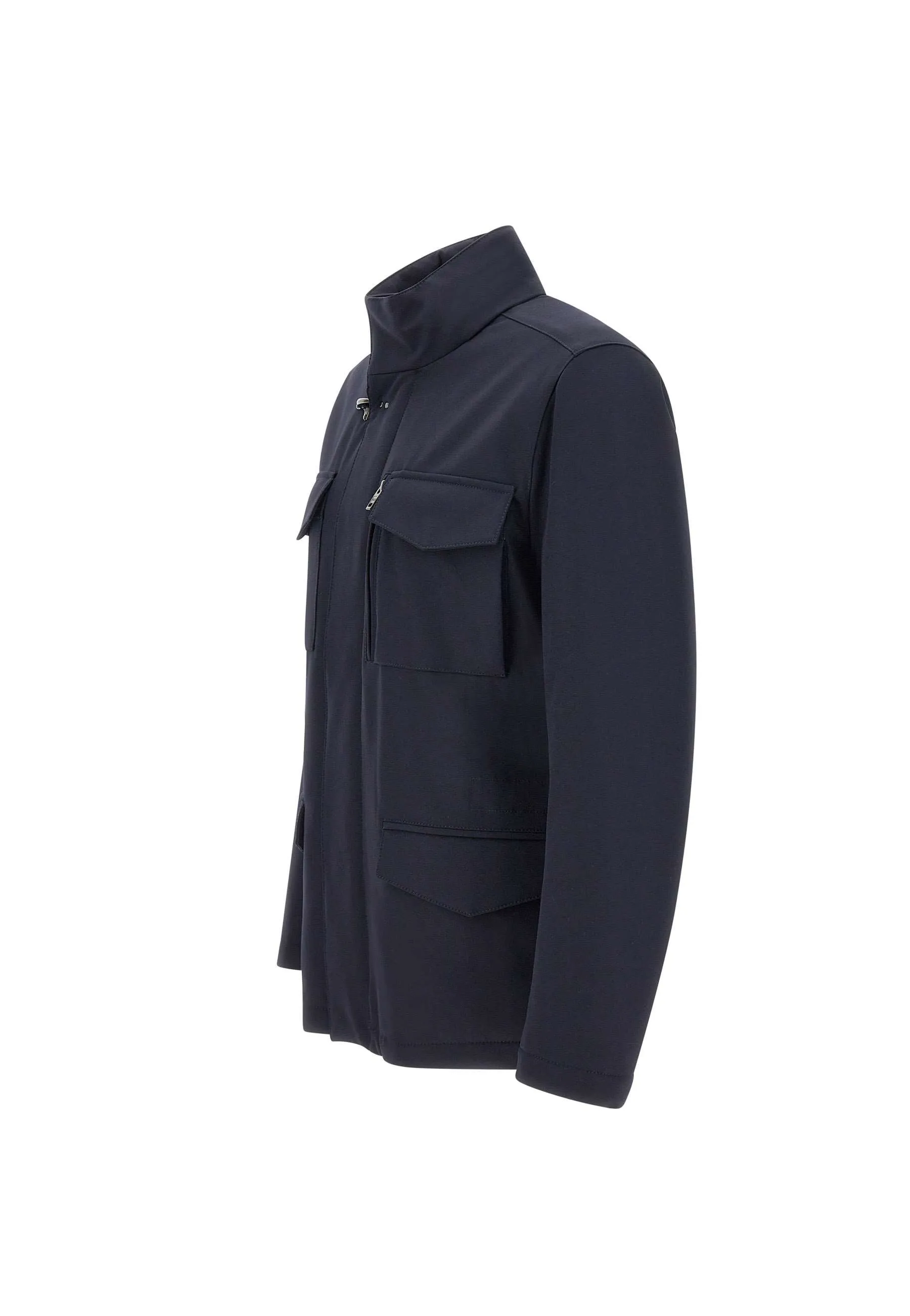 Water-Repellent Blue Field Jacket