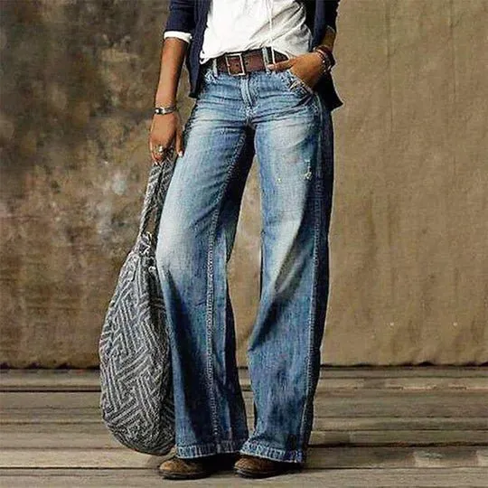 Wide-Leg Vintage Jeans