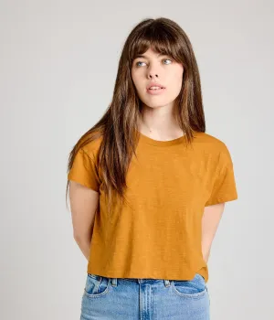 Women's Easy Crop Tee - Turmeric